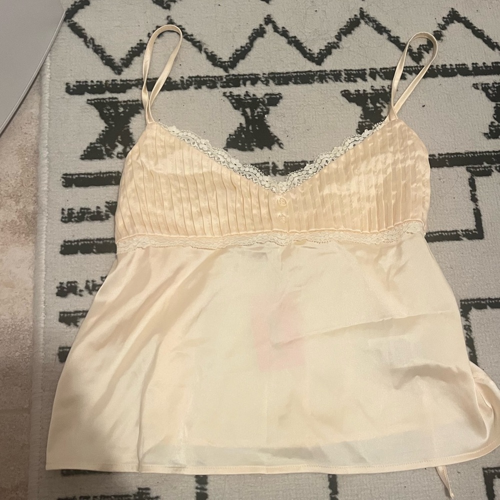 Edikted yellow/Cream Lace Trim Chemise
